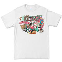 White coffee teach repeat teacher Premium Tee - NancyCooperArtShop