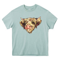 Arona scottish cow Heavy Core Tee - NancyCooperArtShop