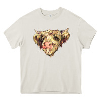 Scottish Cow Heavy Core Tee | Teevron