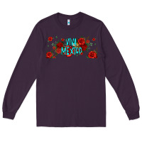 Plum viva mexico long live mexico Long Sleeve Tee - Jasminsmagicworld