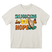 Cream rejoicing in hope Heavy Core Tee - NancyCooperArtShop