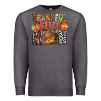 Charcoal Heather Thankful Little Mon Premium Sweatshirt - CowhideDigitalArt