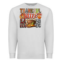 Dove Grey Thankful Little Mon Premium Sweatshirt - CowhideDigitalArt
