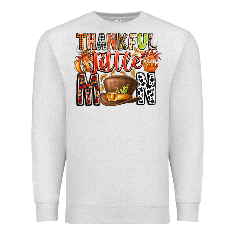 Thankful Little Mon Premium Sweatshirt by CowhideDigitalArt | Teevron
