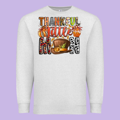 Thankful Little Mon Premium Sweatshirt Designed By Cowhidedigitalart