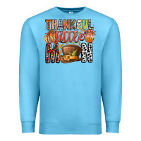 Ocean Blue Thankful Little Mon Premium Sweatshirt - CowhideDigitalArt
