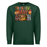 Sports Green Thankful Little Mon Premium Sweatshirt - CowhideDigitalArt