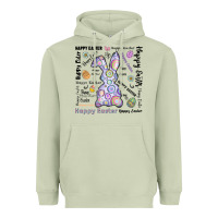 Matcha Happy Easter Heavyweight Hoodie - CowhideDigitalArt