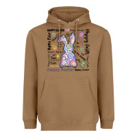 Toasted Coconut Happy Easter Heavyweight Hoodie - CowhideDigitalArt