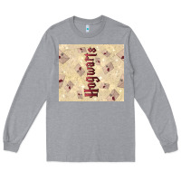 Heather Grey hogwarts with letters Long Sleeve Tee - TumblerDesignByShophia
