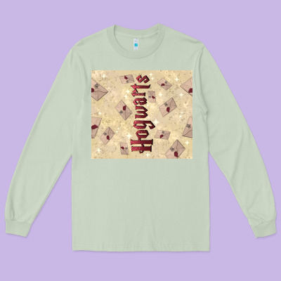 Hogwarts With Letters Long Sleeve Tee Designed By Tumblerdesignbyshophia