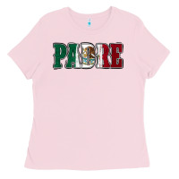 Bubblegum Pink Mexican Flag Padre Ladies Tee - Jasminsmagicworld