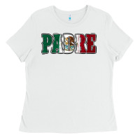White Mexican Flag Padre Ladies Tee - Jasminsmagicworld