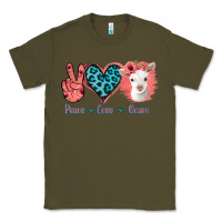 Army Green Peace Love Goats Classic Tee - Bettercallsaul