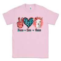 Bubblegum Pink Peace Love Goats Classic Tee - Bettercallsaul