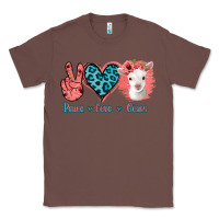 Chestnut Peace Love Goats Classic Tee - Bettercallsaul