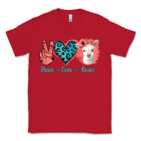 Red Peace Love Goats Classic Tee - Bettercallsaul
