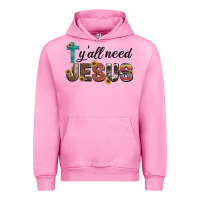 Fuchsia Pink y'all need jesus Urban Hoodie - Artiststas