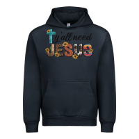 Navy y'all need jesus Urban Hoodie - Artiststas