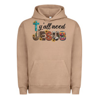 Pigment Burro y'all need jesus Urban Hoodie - Artiststas