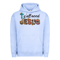 Pigment Grape Ice y'all need jesus Urban Hoodie - Artiststas
