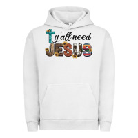 Pigment Lunar Rock y'all need jesus Urban Hoodie - Artiststas