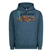 Pigment Midnight Navy y'all need jesus Urban Hoodie - Artiststas
