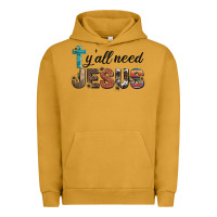 Pigment Peanut Butter y'all need jesus Urban Hoodie - Artiststas