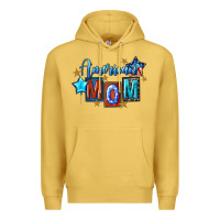 Antique Gold American mom Mother's Day Premium Hoodie - FaDigitalArtStudio