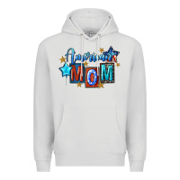 Dove Grey American mom Mother's Day Premium Hoodie - FaDigitalArtStudio