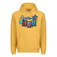 Mustard American mom Mother's Day Premium Hoodie - FaDigitalArtStudio