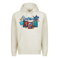 Oatmeal Heather American mom Mother's Day Premium Hoodie - FaDigitalArtStudio