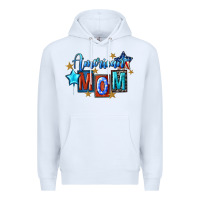 White American mom Mother's Day Premium Hoodie - FaDigitalArtStudio