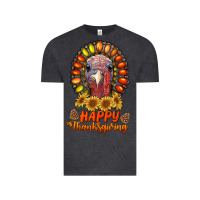 Vintage Black happy thanksgiving gemstone Vintage Tee - RanaPortraitStore