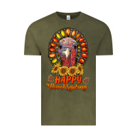 Vintage Olive happy thanksgiving gemstone Vintage Tee - RanaPortraitStore
