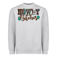 Heather Grey Howdy bitches mother's day Heavyweight Sweatshirt - HowdyJamesFarm