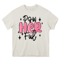 Cream powherful Heavy Core Tee - MaliasSmallBusiness