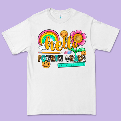 Hello Fourth Grade Premium Tee Designed By Nancycooperartshop