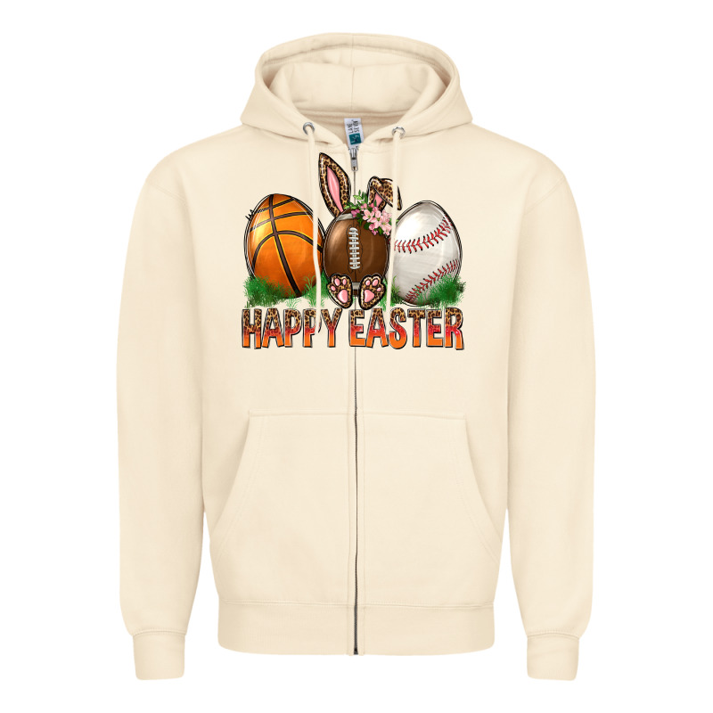 Happy Easter Sports Zipper Hoodie by BundleAndBundleShop | Teevron