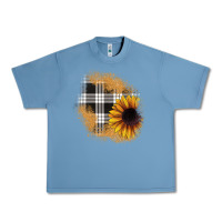 Pebble Blue sunflower christmas patch Urban Heavy Tee - JahusDesignShop