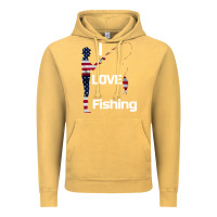 Vintage Mustard I love fishing Vintage Hoodie - Bettercallsaul