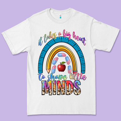 It Takes A Big Heart To Shape Little Premium Tee Designed By Nancycooperartshop