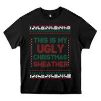 Black this is my ugly christmas Heavy Core Tee - MaliasSmallBusiness