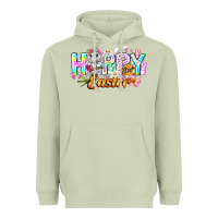 Matcha Happy Easter Heavyweight Hoodie - CowhideDigitalArt