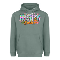 Sage Happy Easter Heavyweight Hoodie - CowhideDigitalArt