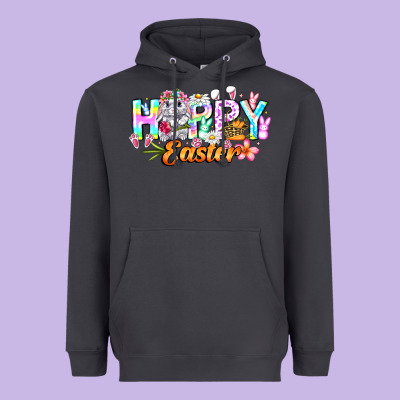 Happy Easter Heavyweight Hoodie Designed By Cowhidedigitalart