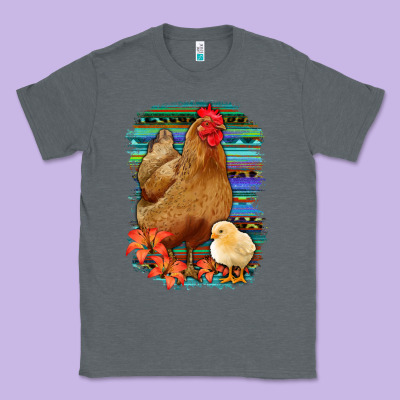 Chicken With Chick Classic Tee Designed By Bettercallsaul
