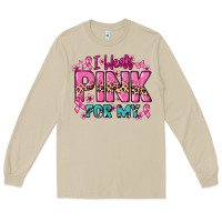 Mushroom I wear pink for my custom name Cancer Awareness Long Sleeve Tee - HowdyJamesFarm