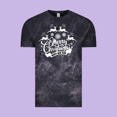 Merry Christmas Happy New Year Vintage Tee Designed By Bettercallsaul