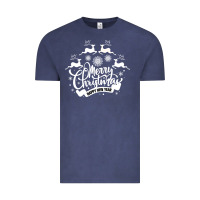 Vintage Denim Merry Christmas Happy New Year Vintage Tee - Bettercallsaul